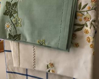 Embroidered linens