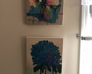 Floral paintings