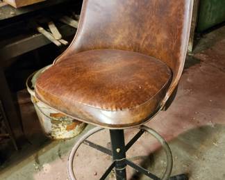 Vintage vinyl barstool