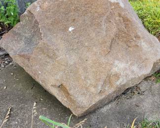 Very large piece of red granite