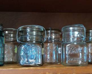 Antique canning jars