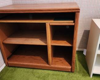 Smaller wood computer desk