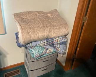 . . . bedding and organizer