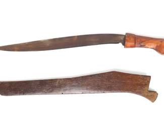 Visayan Talibong Sword w/ Scabbard