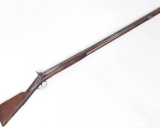 English "Back Action" Percussion Rifle, Circa 1850s