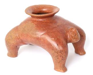Colima Acrobat Pottery Vessel, 200 BCE-500 CE