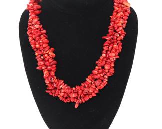 Incredible Strands of Coral Necklace
