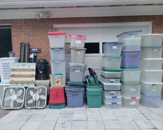 Storage bins various sizes