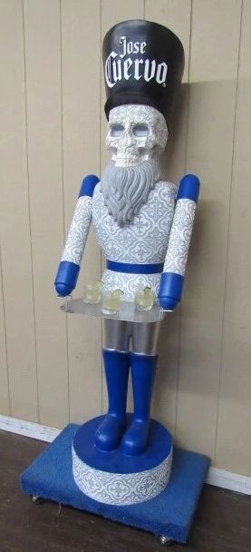 6' Tall Jose Cuervo Liquor Store Display Skull Statue