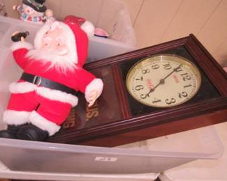 Coke Santa & Coke Clock 
