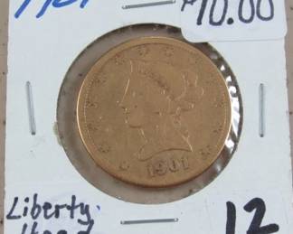 1901 Gold $10.00 Coin