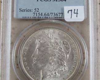 PCGS Graded 1884-O Morgan Silver Dollar