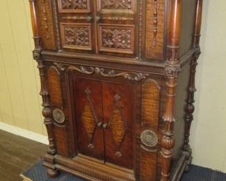 1930's Ornate Radio Cabinet