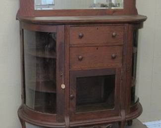 Oak China Buffet w/Claw Feet