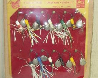 1960's Hell Diver Special Fishing Lures on Display