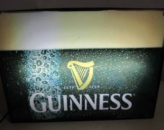 Lighted Guinness Sign