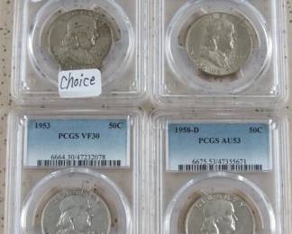 PCGS Graded Franklin Half Dollars