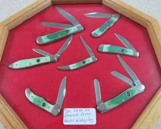 7 Piece Case XX Emerald Green Knife Set