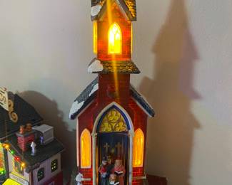 Church lighted and musical