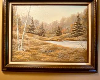 Vintage oil painting