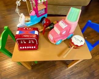 Childs table and chairs
