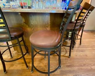 Side view of barstool