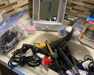 Hair appliances, blow dryers, curling irons and flat irons