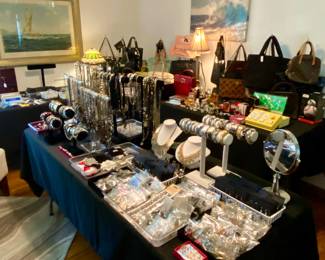 Jewelry room with handbags and perfume