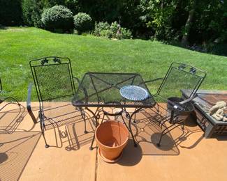 Patio set with two chairs
