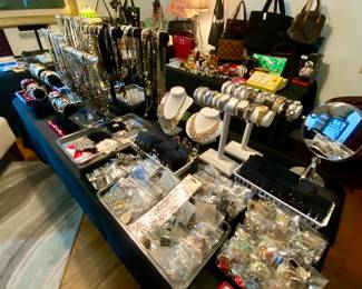 Necklaces, brooches, bracelets and earrings