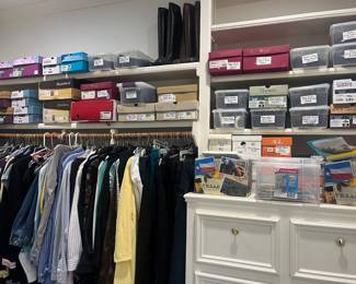 A large collection of footwear 