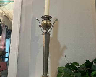 Ornate brass candlestick 