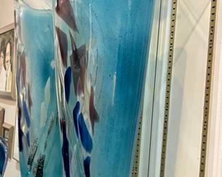 Exquisite hand blown glass vase