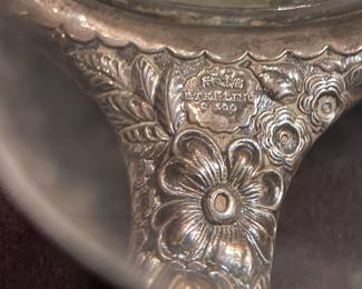 Sterling Silver Ornate Art Nouveau Mirror (exceptional condition)