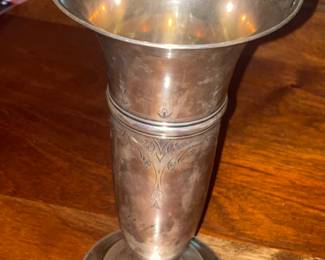 Sterling Silver .925 Inscripted Vase