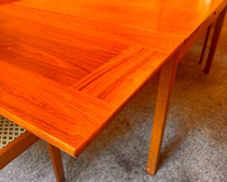 Mid Century Modern Teak Expandable Table