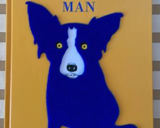 Blue man book autographed by George Rodrigue 