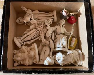 Vintage nativity figures