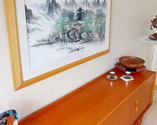 WATERCOLOR Painting Lei River Beijing (1980's).