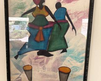 Batik framed MAASAI , KENYA