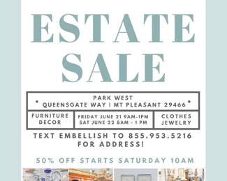 Simple Beautiful Yard Sale Poster Design