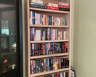bookcase & many books