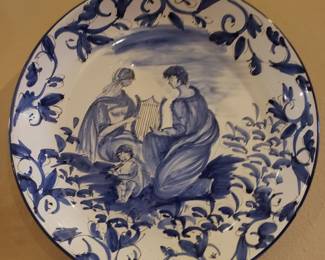 HANDPAINTED ITALIAN POTTERY...SIGNED BY ARTIST