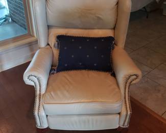 Leather recliner
