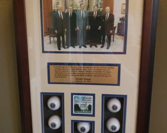 Presidential golf balls w Presidents  photo.