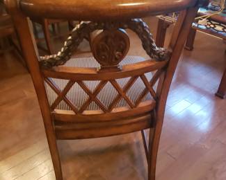Back of dining chair