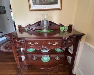 Antique Wood Sideboard