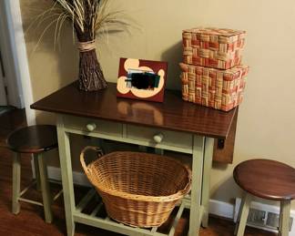 Baskets, stools