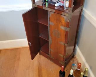 Asian campaign chest bar with storage