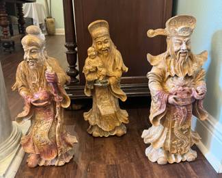 Fu Lu Shou Statues 
